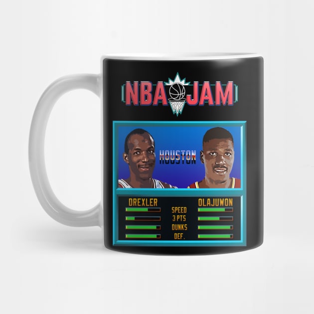 NBA JAM - The Dream and Clyde by Buff Geeks Art